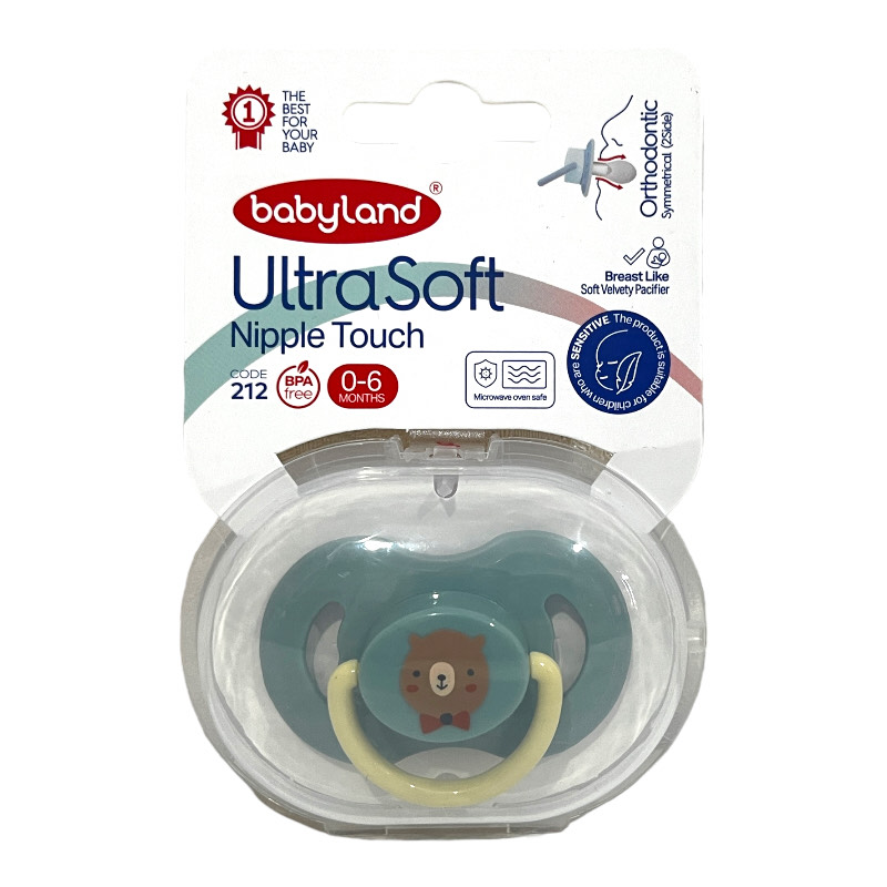 پستانک بادامی Ultra Soft صفر تا شش ماه بیبی لند طرح اونت