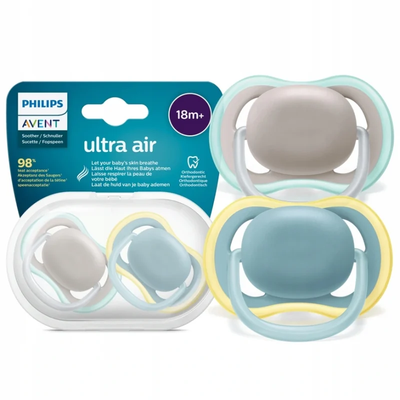 پستانک اونت شبرنگ مثبت 18 ماه Philips Avent Ultra Air