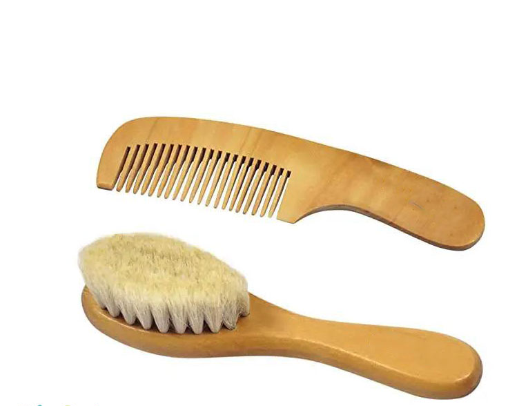 ست برس شانه چوبی 2عددی کودک