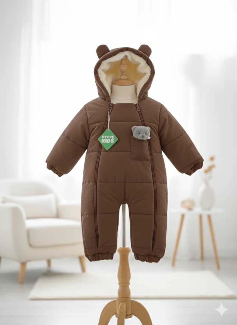 کاپشن سرهمی قهوه ای