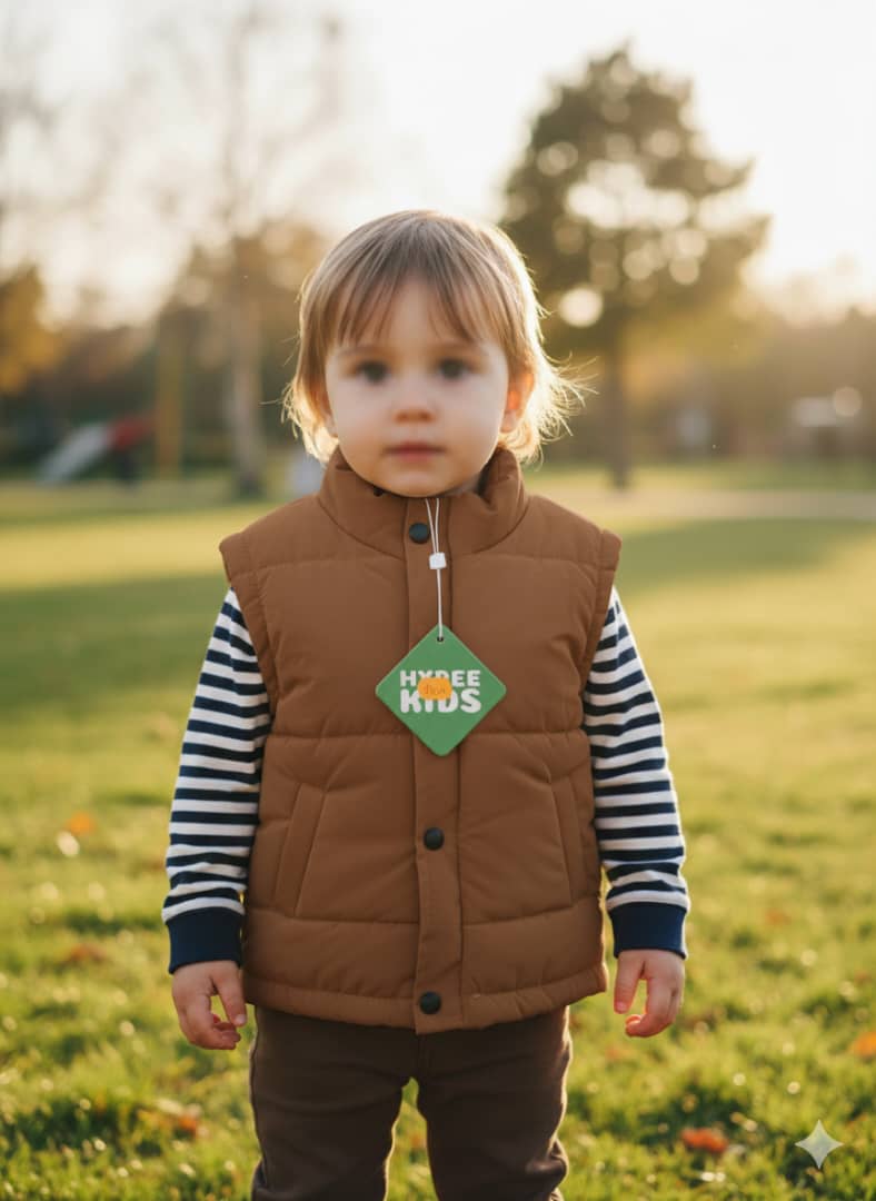 پافر گرم از نوزادی تا دو سال رنگ قهوه ای